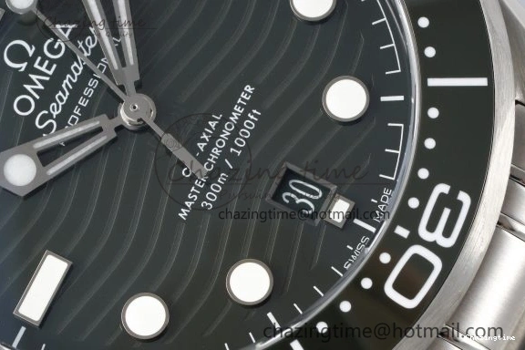 0123 Seamaster Diver 300M ZF 1:1 Best Edition Green Ceramic Green Dial on SS Bracelet A BestValue 7825